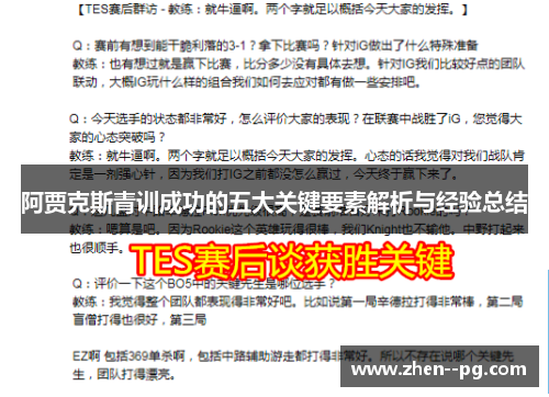 阿贾克斯青训成功的五大关键要素解析与经验总结 阿贾克斯青训成功的五大关键要素解析与经验总结
